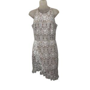 Bronx & Banco White Lace Mini Dress Size M, 6 US NWT Bridal Formal Cocktail